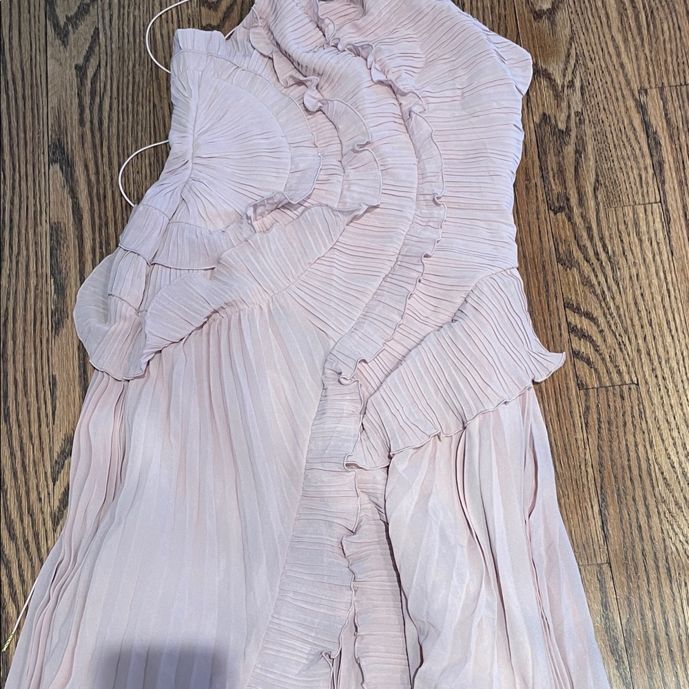 Elegant One Shoulder Dress in Pink - Picture 3 of 3
